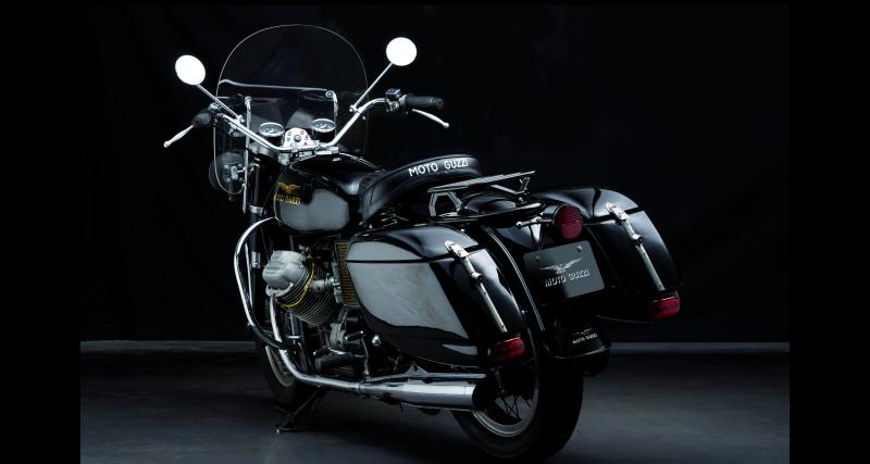 Une vraie beauté, la Moto Guzzi 850 GT d’Albert, après 200 heures de travail.