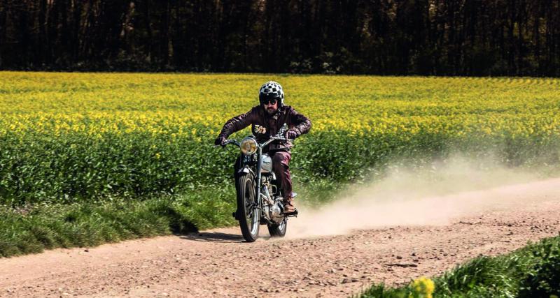Avec son châssis rigide et son moteur “pré-unit”, la Triumph TR5 Trophy va faire des ravages aux ISDT.