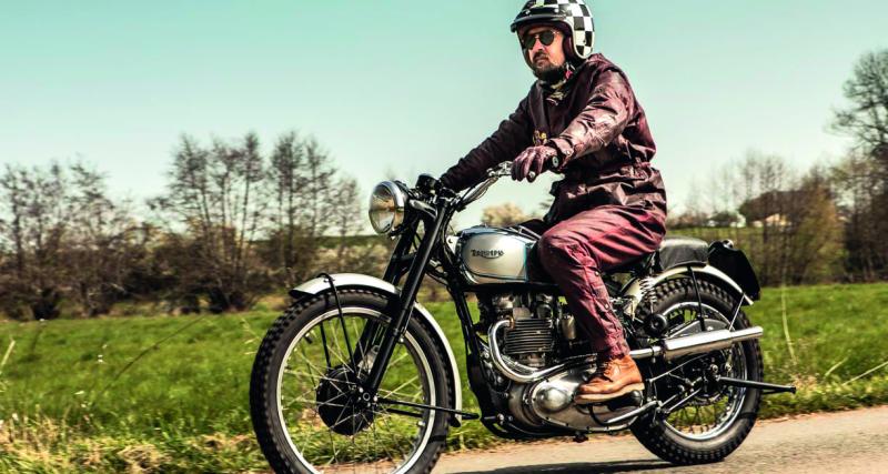 Avec son châssis rigide et son moteur “pré-unit”, la Triumph TR5 Trophy va faire des ravages aux ISDT.