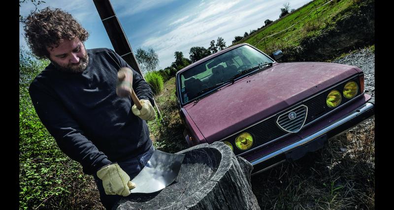 Après la restauration de cette Alfa Giuletta Spider, Anthony Suma enchaînera sur deux british : une MGA et une Jaguar Type E Cabriolet.