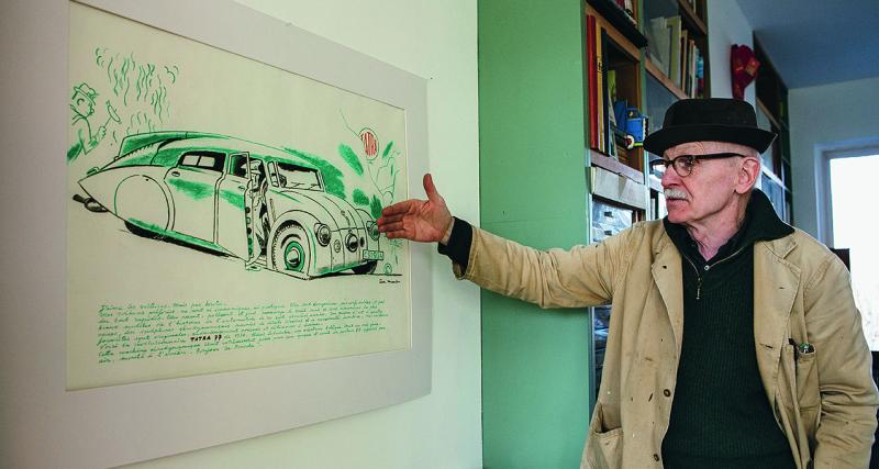 Gabriel Voisin a été l’une des grandes sources d’inspiration d’Eddy. Au point d’aller jusqu’à réaliser une maquette de sa Nisiov (Voisin vu dans le rétro).