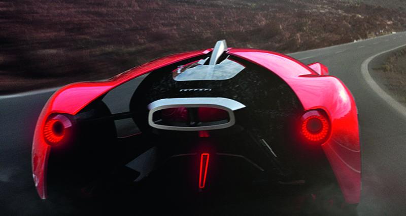 La Ferrari Manifesto pourrait préfi gurer la Ferrari du Centenario (le centenaire de la marque fondée par Enzo Ferrari).