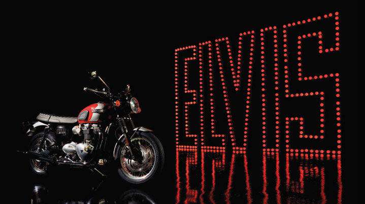 Triumph Bonneville T120 édition limitée : un morceau d'Elvis