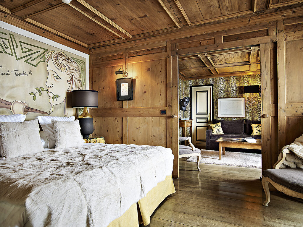 Une chambre de ©l'Hôtel Mont-Blanc à Megève